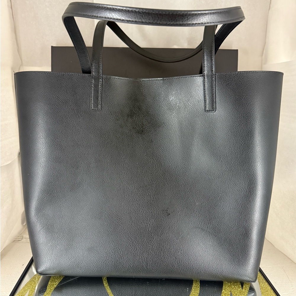 Kate Spade Black Tote with Blue Coffee Cup Graphic - Picture 5 of 10